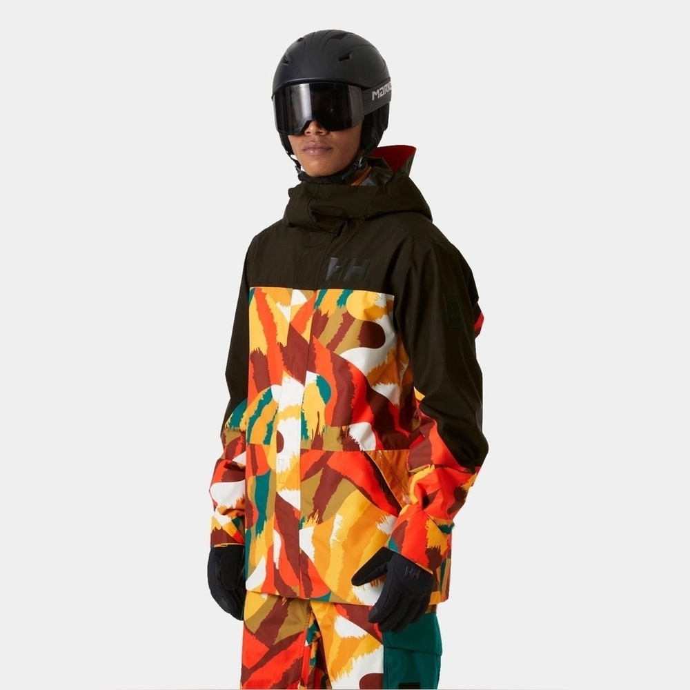 Helly-Hansen ULLR D Shell Graphic Jacket - Waterproof, Breathable Ski Jacket.